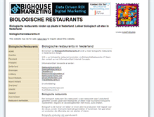 Tablet Screenshot of biologischerestaurants.nl
